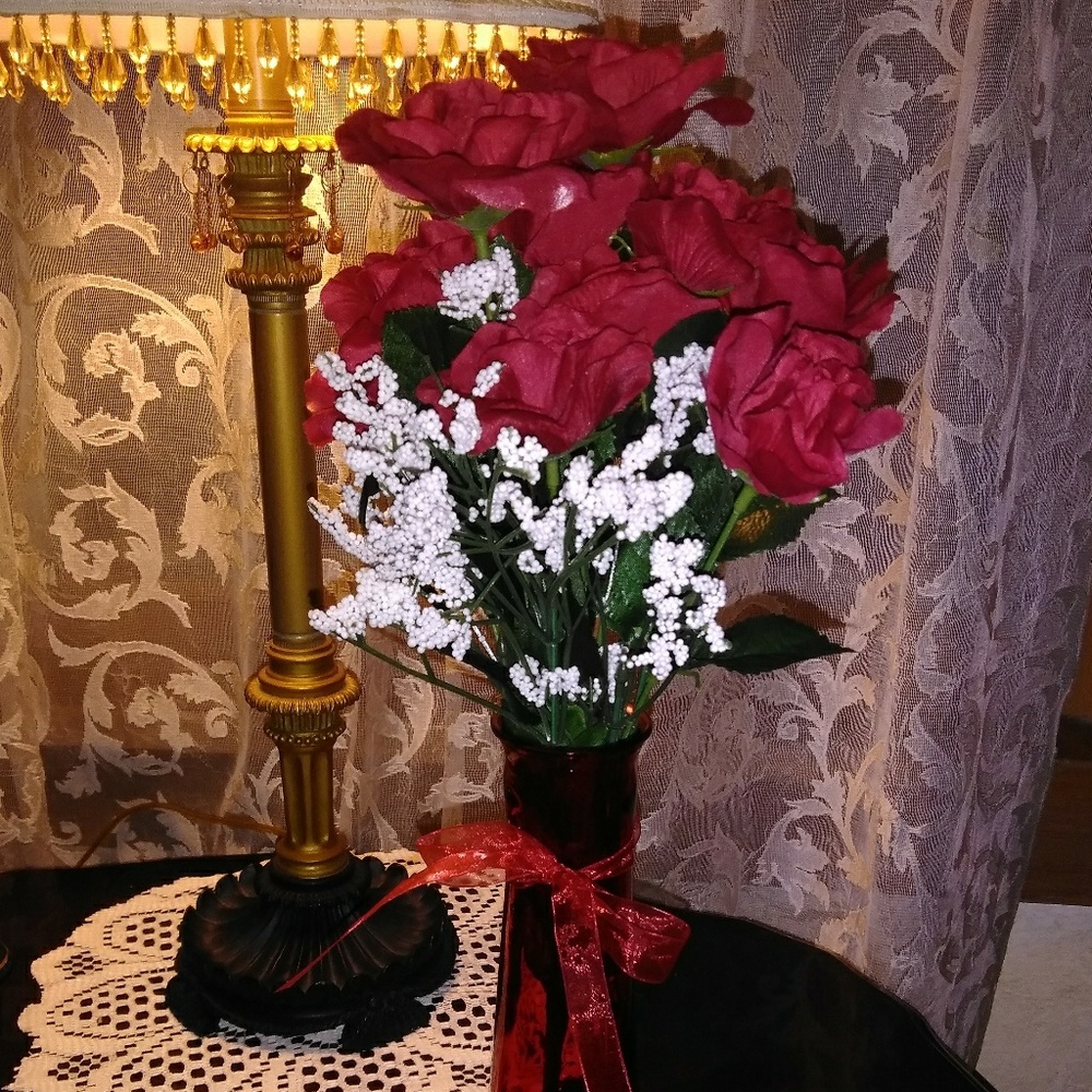 Brand New All Season Artificial Flowers in a Vase